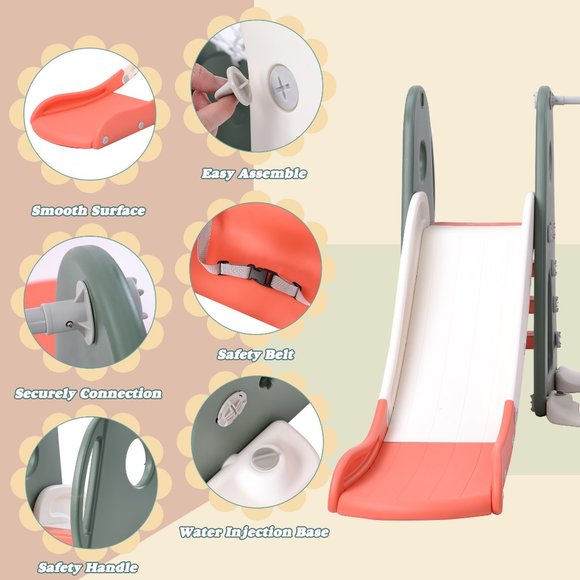 6 in 1 Toddler Slide and Swing Set - Picture 3 of 11